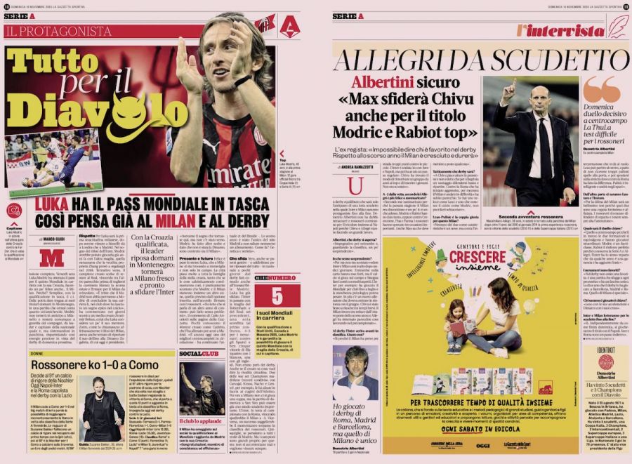 GdS: Precious rest for Modric - why Milan can smile after Croatia's ...