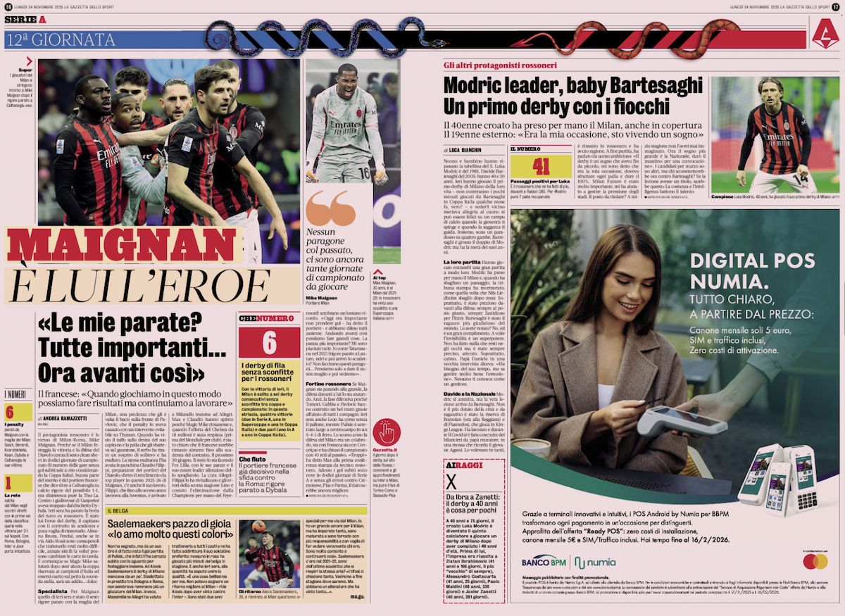 gazzetta dello sport 24 november