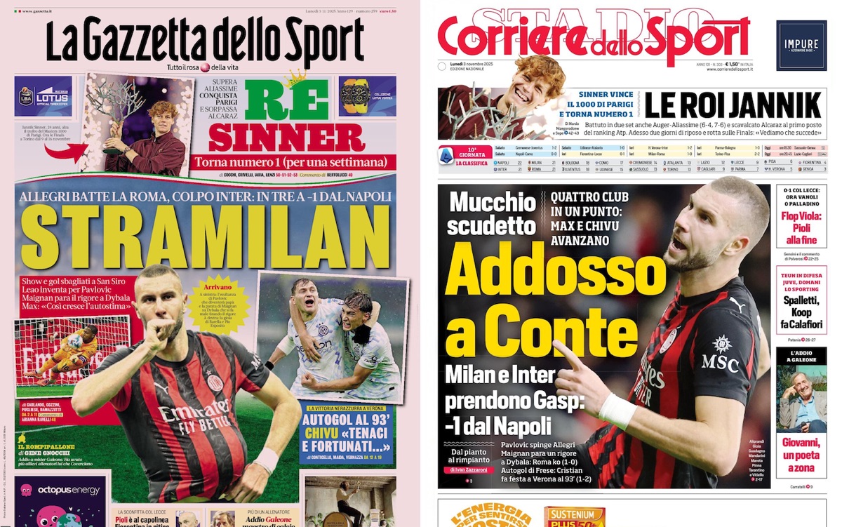 Gallery: ‘Max’s Milan are on a roll’, ‘Scudetto pile’ – Today’s front pages in Italy