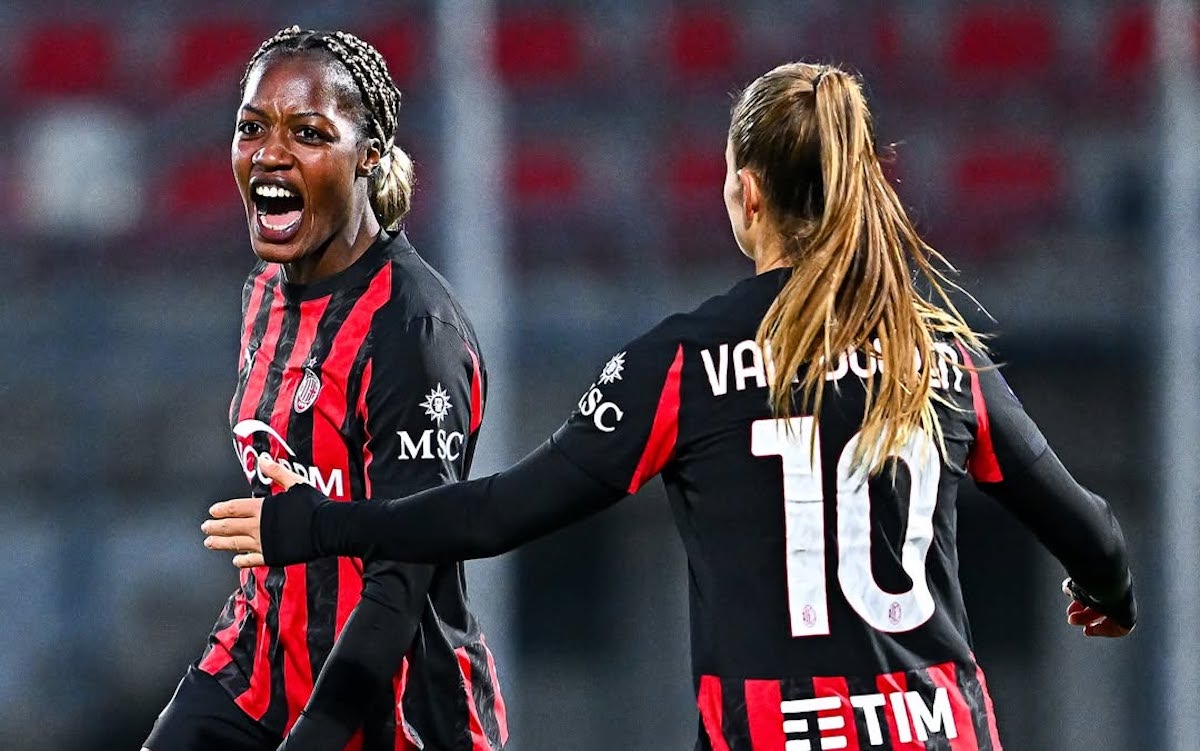 AC Milan Women 2-2 Sassuolo: Red card costly as Rossonere collapse from two-goal lead