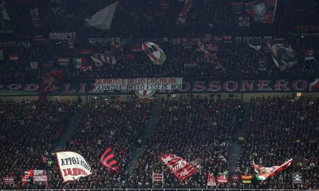 Milan fans San Siro