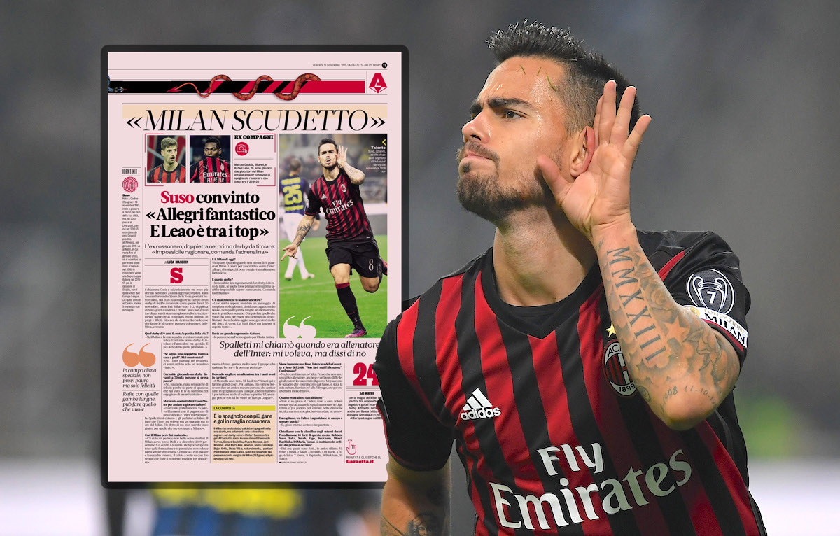 Suso recalls derby heroics, why he rejected Inter and gives thoughts on current Milan