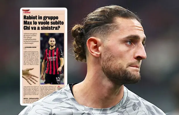 Adrien Rabiot of AC Milan