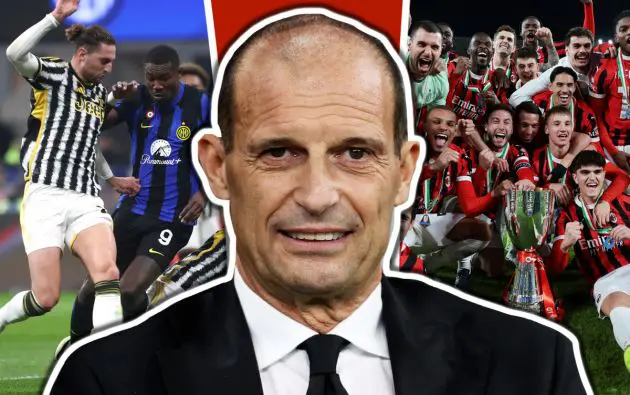 Massimiliano Allegri, Adrien Rabiot, AC Milan supercoppa
