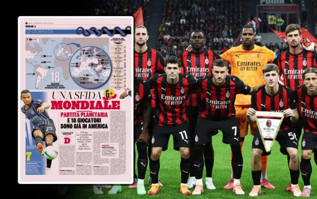 AC Milan line up
