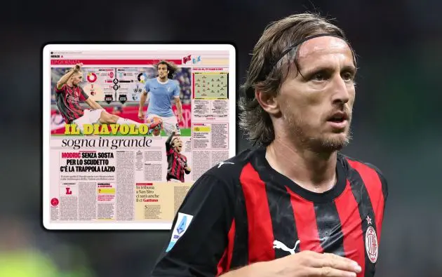 Luka Modric of AC Milan
