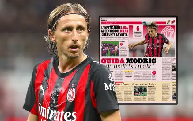 Luka Modric of AC Milan