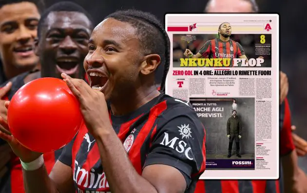 Christopher Nkunku of AC Milan