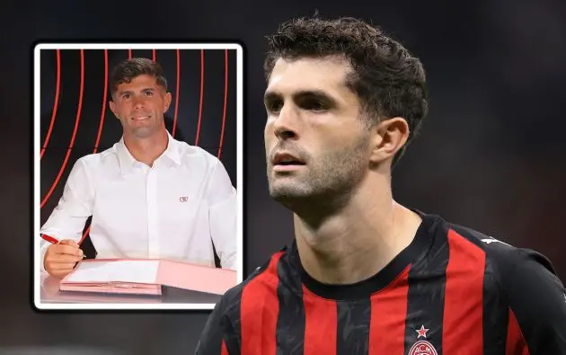 Christian Pulisic of AC Milan