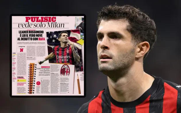 Christian Pulisic of AC Milan