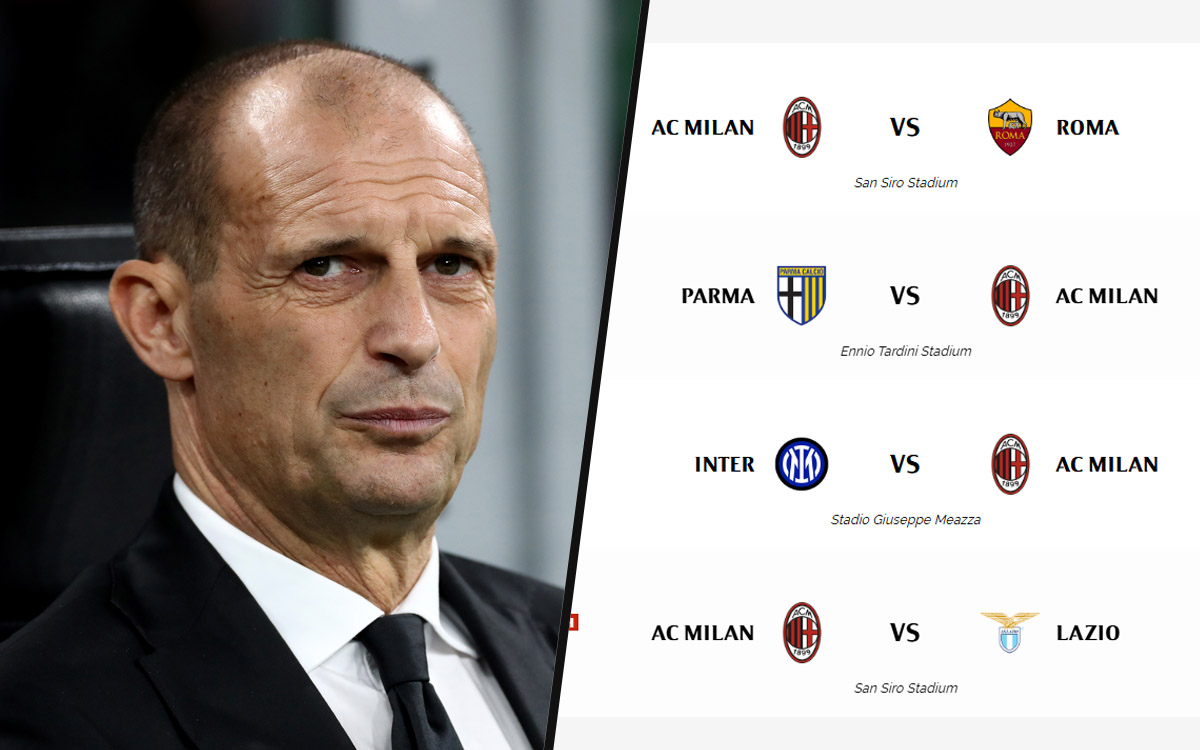 Derby against Inter and another break: tough November schedule awaits Milan