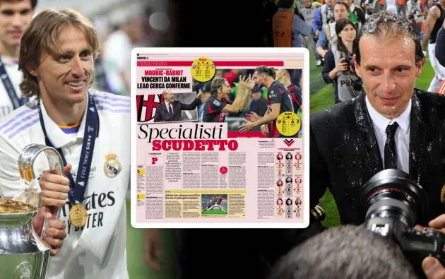 massimiliano allegri luka modric