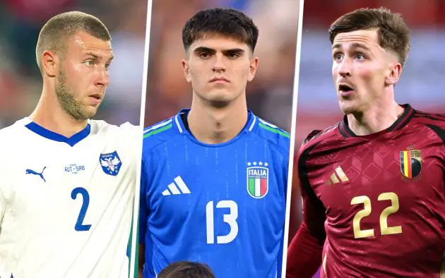 Strahinja Pavlovic of Serbia, Davide Bartesaghi of Italy, Alexis Saelemaekers of Belgium