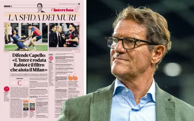 Fabio Capello of Italy
