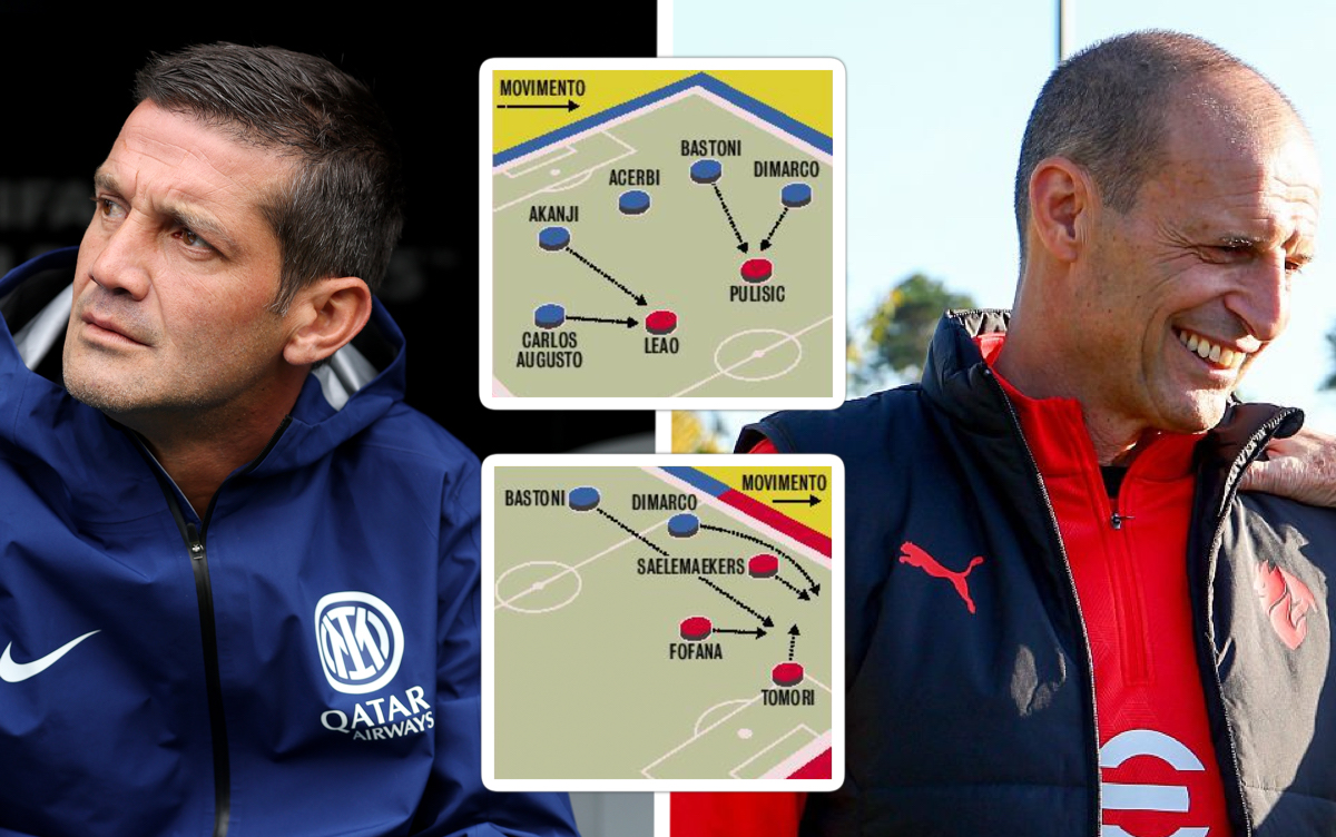 GdS: The 'pincers' and balancer Saelemaekers - Chivu and Allegri's tactical plans for the derby