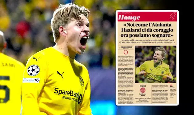 Jens Petter Hauge of FK Bodo/Glimt