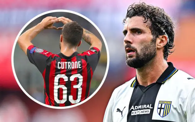Patrick Cutrone of Parma AC Milan