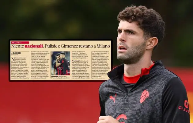 Christian Pulisic of AC Milan