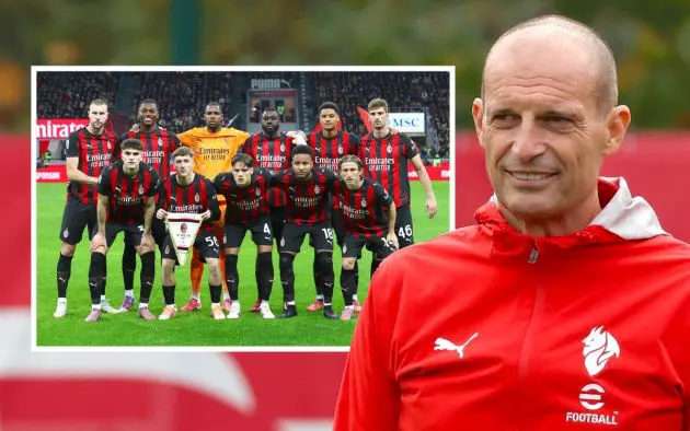 Head coach AC Milan Massimiliano Allegri, squad photo