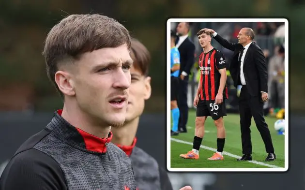 Alexis Saelemaekers of AC Milan