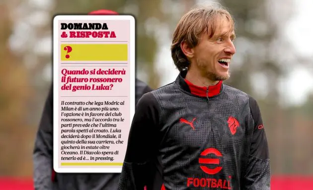 Luka Modric of AC Milan