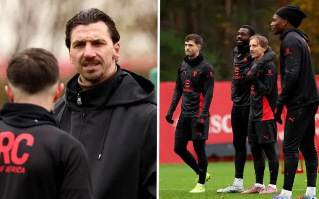 Zlatan Ibrahimovic milanello