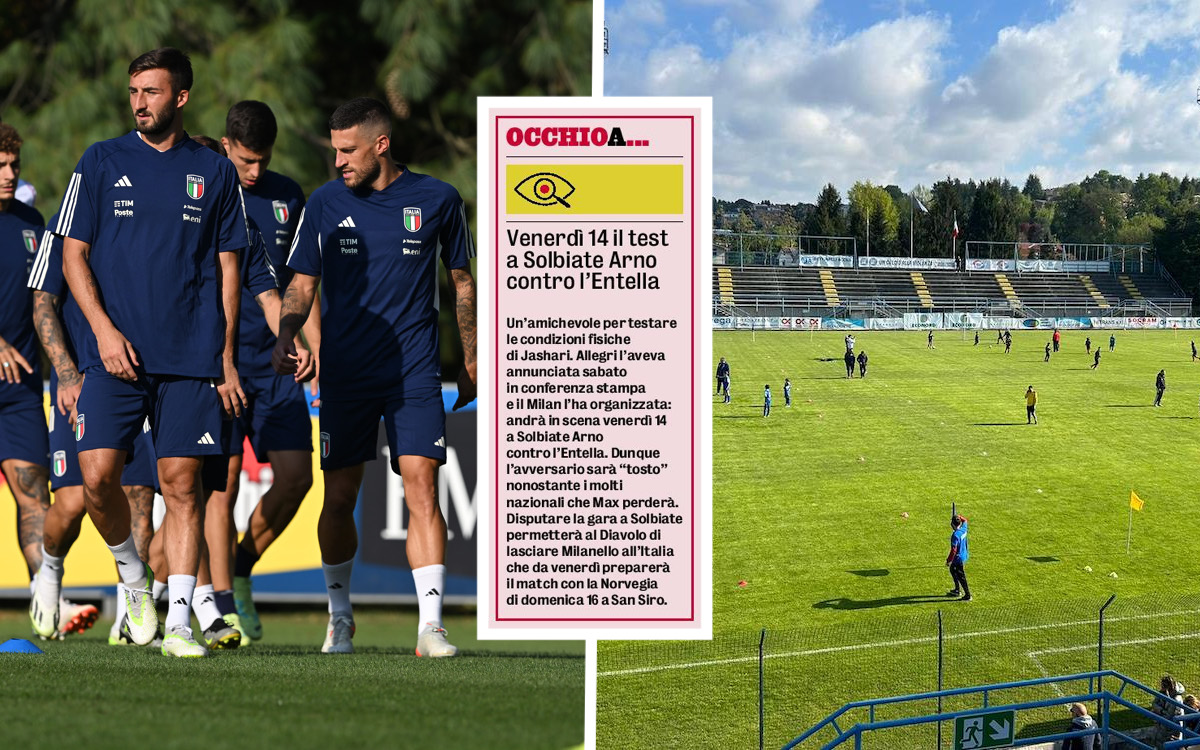 GdS: Milan to play friendly in Solbiate Arno with Italy squad at Milanello – the details