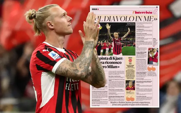 Simon Kjaer interview gazzetta