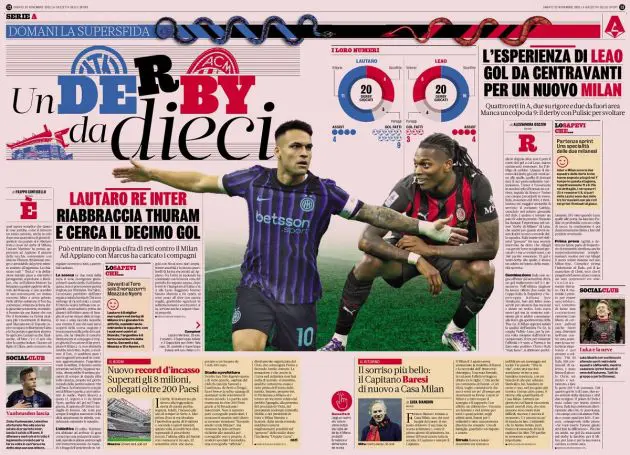 Lautaro, Leao and the derby gazzetta