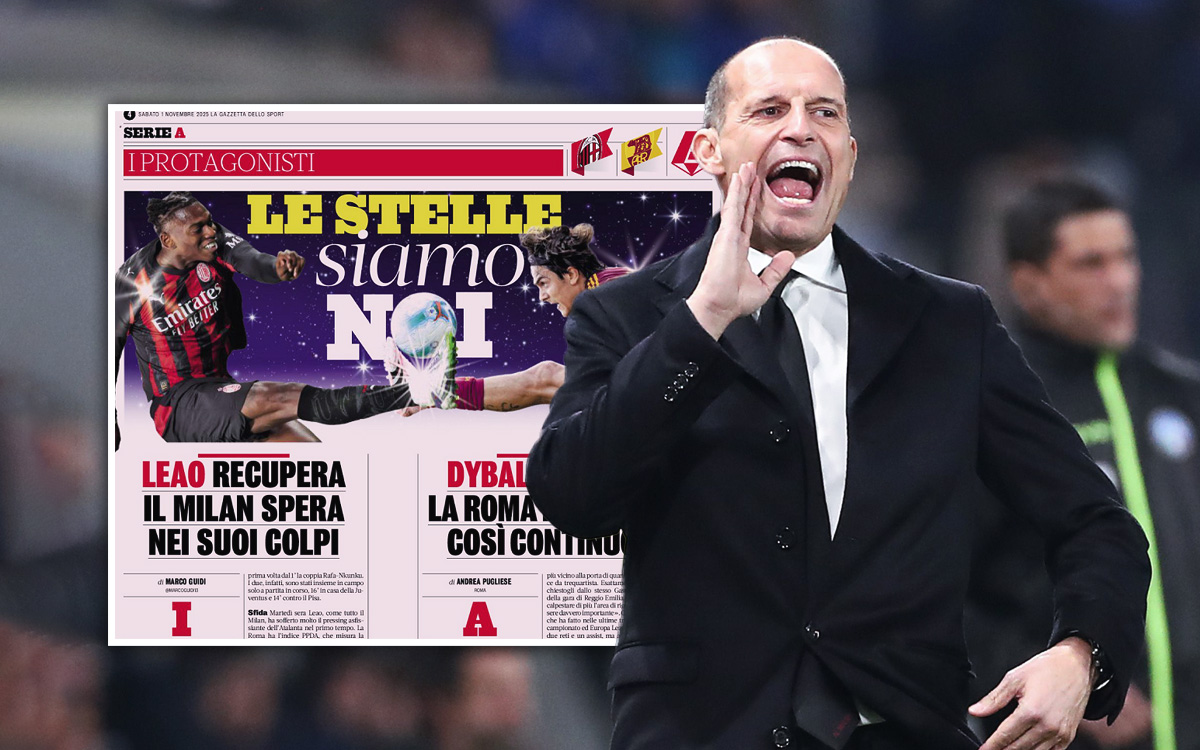 GdS: Allegri ponders new attacking duo for Milan-Roma as Leao recovers – the latest