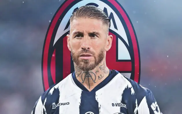 Sergio Ramos Milan emblem