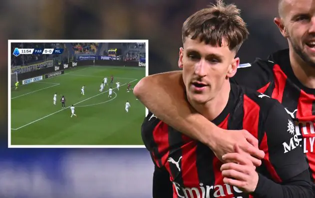 Alexis Saelemaekers of AC Milan