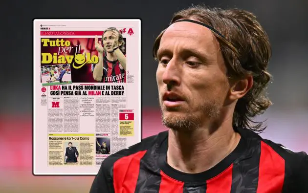 Luka Modric of AC Milan