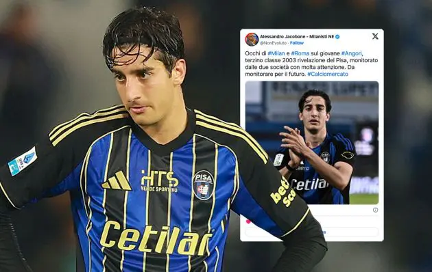 Samuele Angori of Pisa Sporting Club