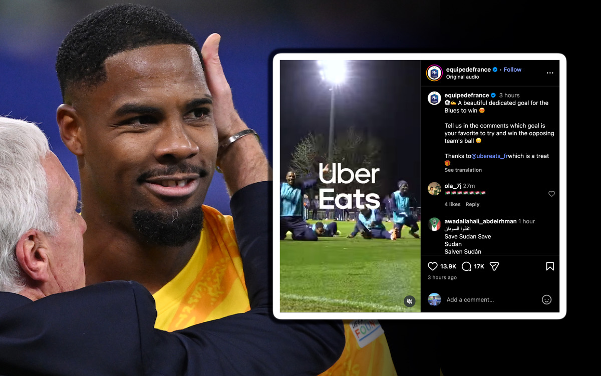 Maignan showcases capabilities as an outfield player in France drill – video