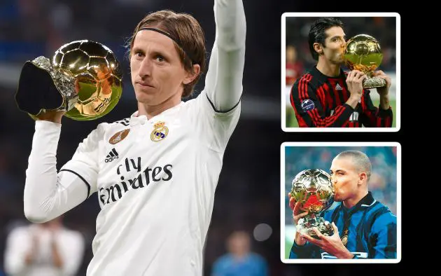 Luka Modric Ballon d'Or Kaka Ronaldo