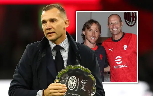Shevchenko, Modric and Allegri