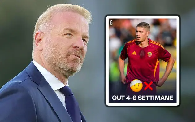 Igli Tare of SS Lazio Artem Dovbyk of Roma