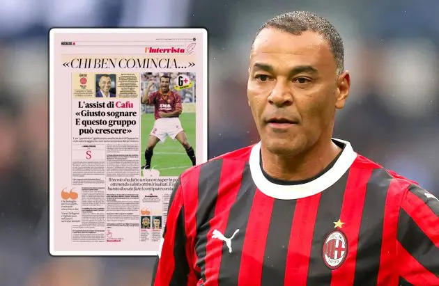 Cafu of AC Milan