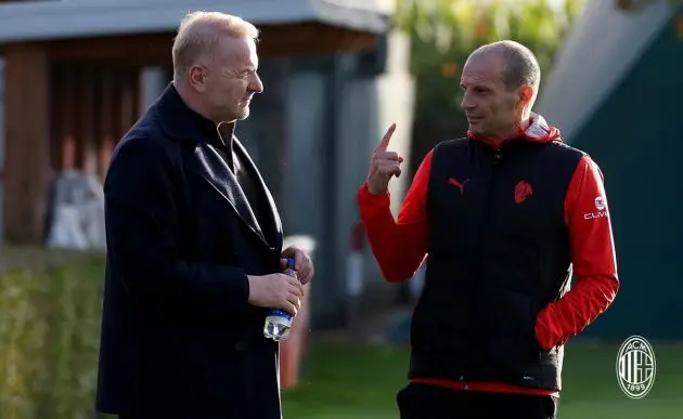 Tare and Allegri Milanello