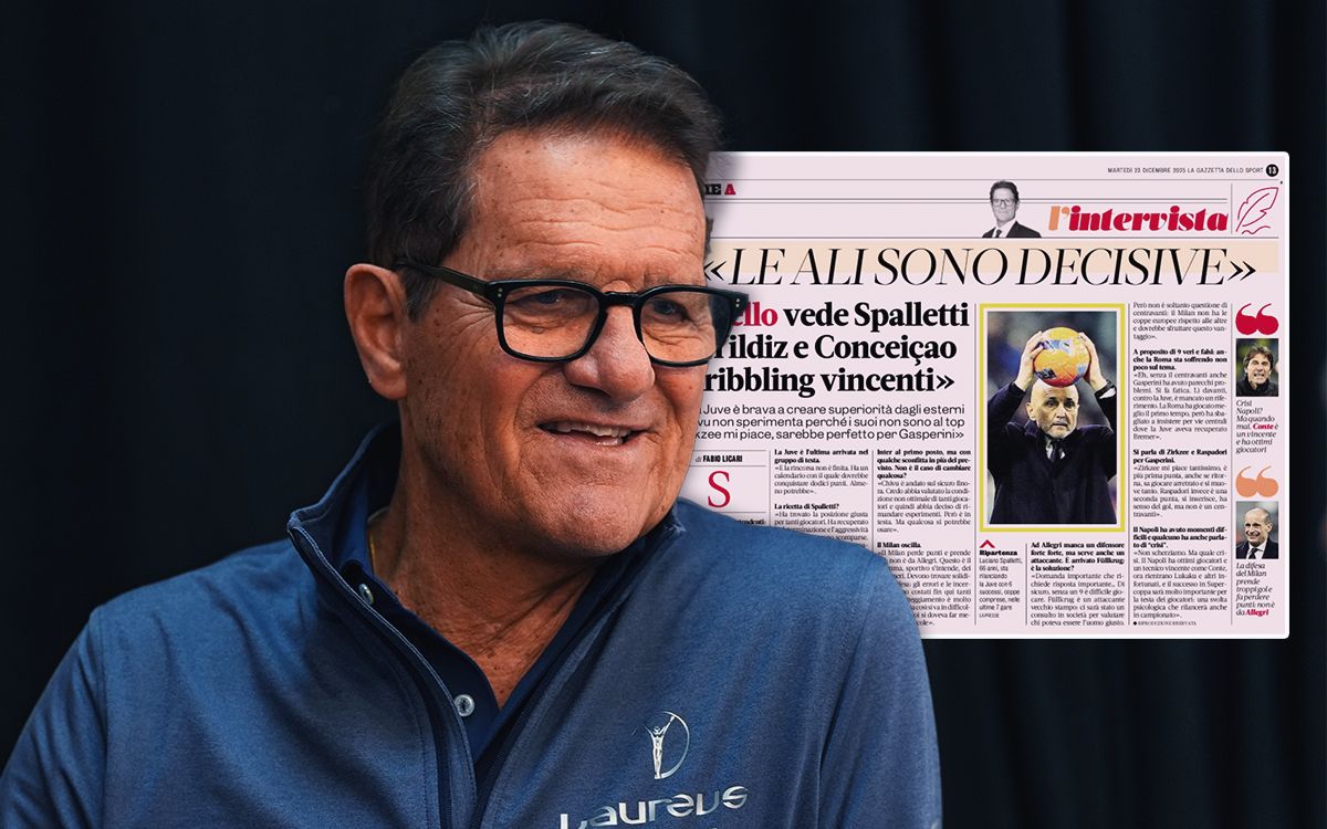 Capello discusses Milan’s inclusion in Scudetto race and prominent issues: “Not from Allegri”