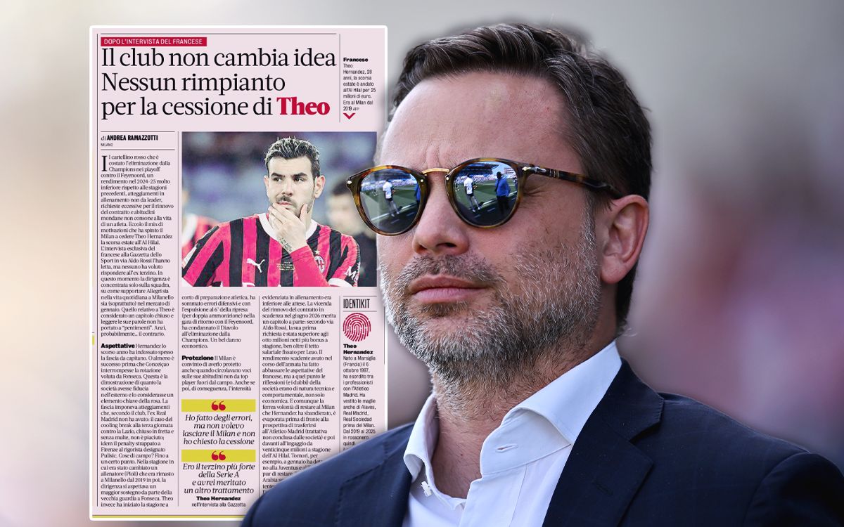 GdS: Milan ‘have no regrets’ over Theo sale after comments – Rossoneri left ‘untouched’
