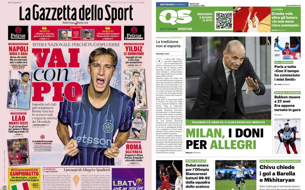 Gallery: ‘Kostic to sign Vlahovic’, ‘Leao: no holidays’ – Today’s front pages in Italy