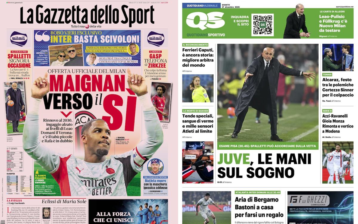 Gallery: ‘Maignan close to a yes’, ‘A new Milan to test’ – Today’s front pages in Italy