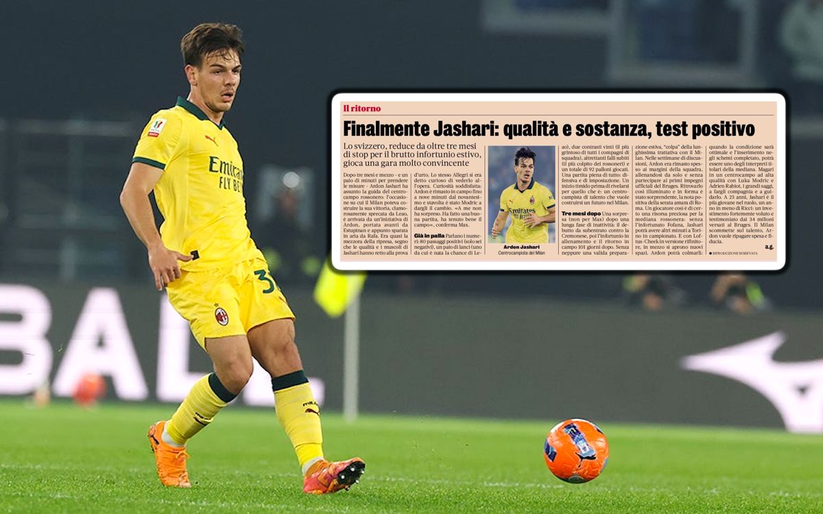 GdS: 'Quality and substance' - Jashari passes first test after six months without a start