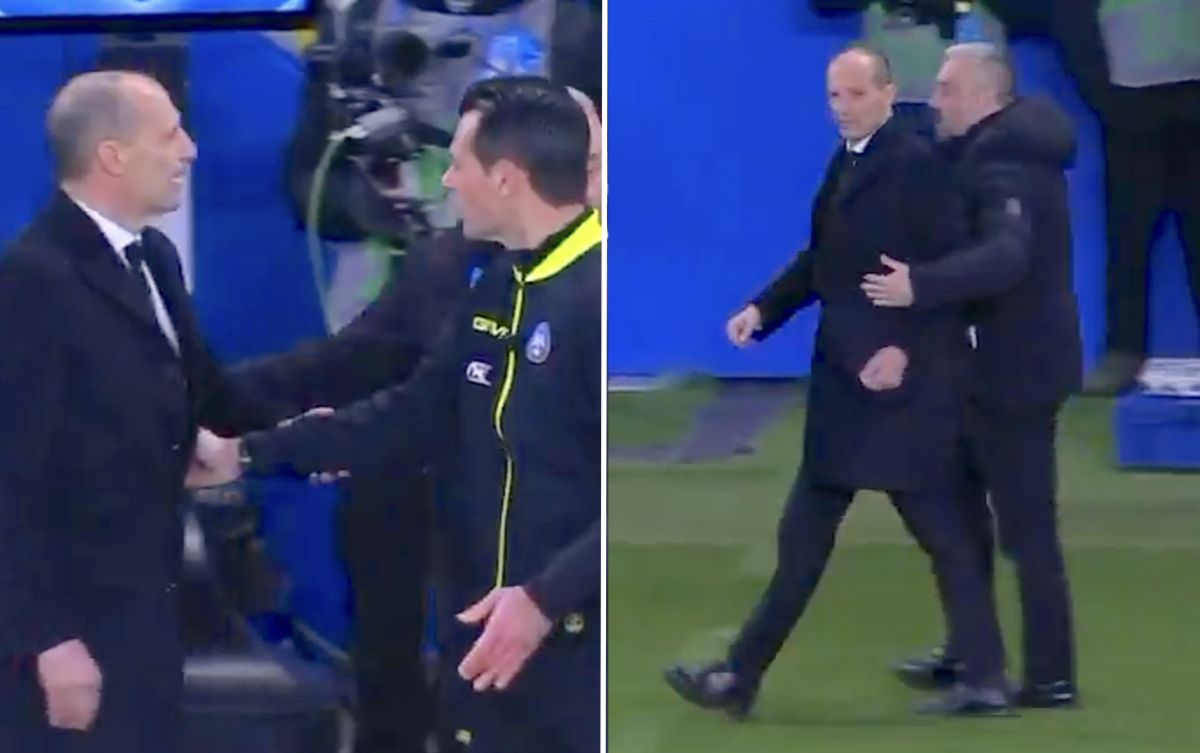 Watch: Allegri launches into verbal tirade at Napoli bench – the five insults he used