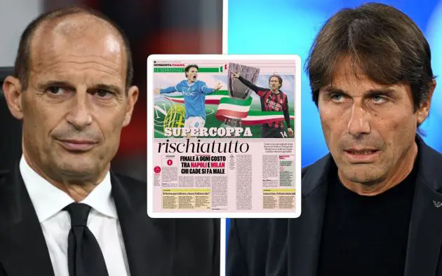 AC Milan coach Massimiliano Allegri Antonio Conte Napoli
