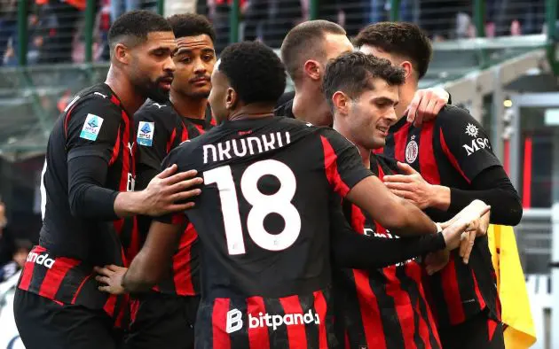 Christian Pulisic of AC Milan celebrates