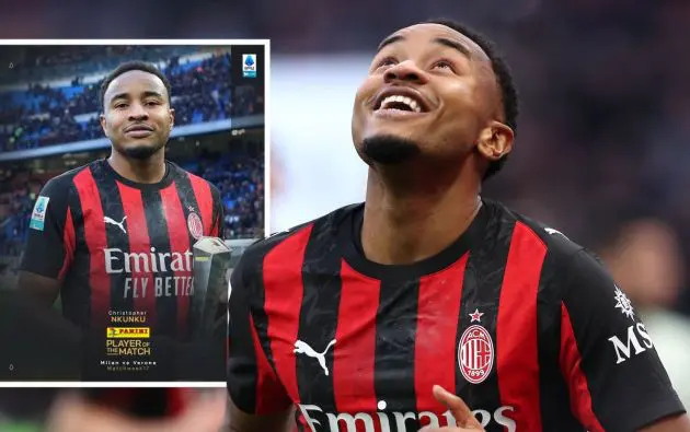 Christopher Nkunku of AC Milan