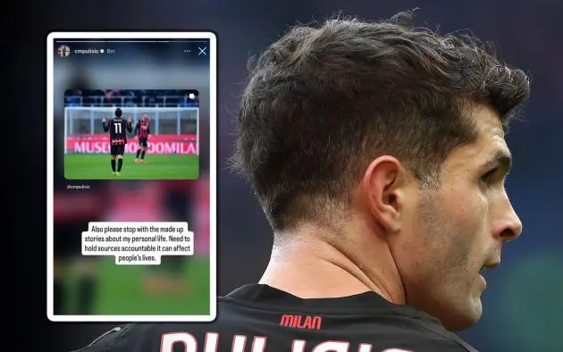 Christian Pulisic of AC Milan
